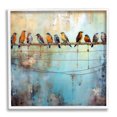 thumbnail image 1 of Stupell Industries Abstract Perched Birds Animals & Insects Painting White Framed Art Print Wall Art, 17 x 17, 1 of 9