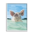 thumbnail image 1 of Stupell Industries Abstract Pig Swimming Animal Animals & Insects Painting White Framed Art Print Wall Art, 1 of 5