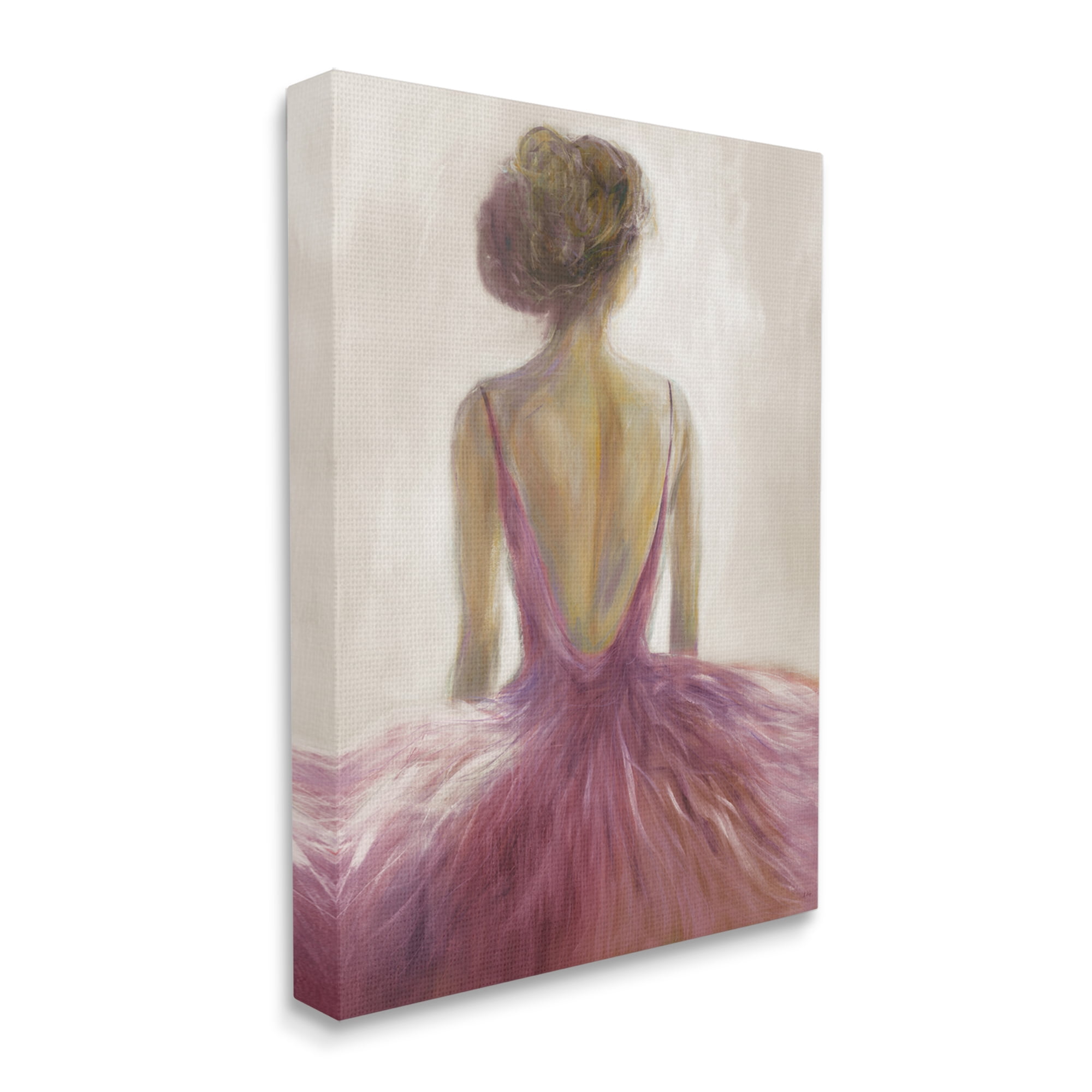 Abstract Pink Ballerina Tutu Canvas Wall Art, 16 x 20