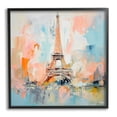 thumbnail image 1 of Stupell Industries Abstract Pink Eiffel Tower Abstract Painting Black Framed Art Print Wall Art, 12 x 12, 1 of 9