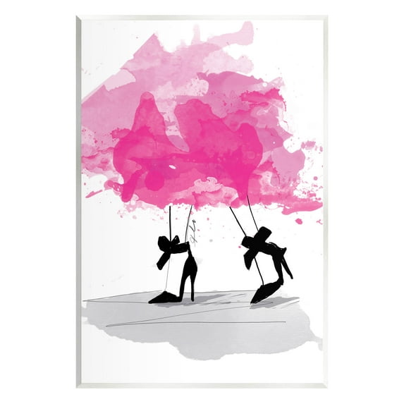 Stupell Industries Abstract Pink Fashion Heels Graphic Art Unframed Art Print Wall Art, Design by Alison Petrie