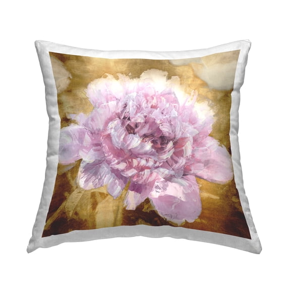 Stupell Industries Abstract Pink Rose Decorative Printed Throw Pillow, 18 x 18