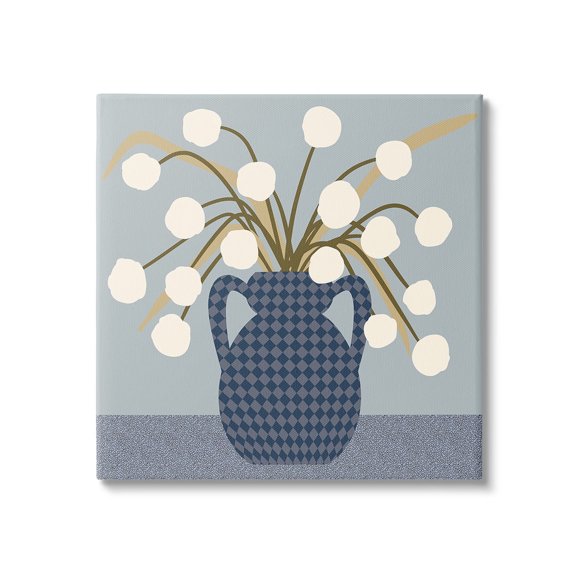 Stupell Industries Abstract Plant Still Life Botanical & Floral Painting Gallery Wrapped Canvas Art Print Wall Art, 17 x 17