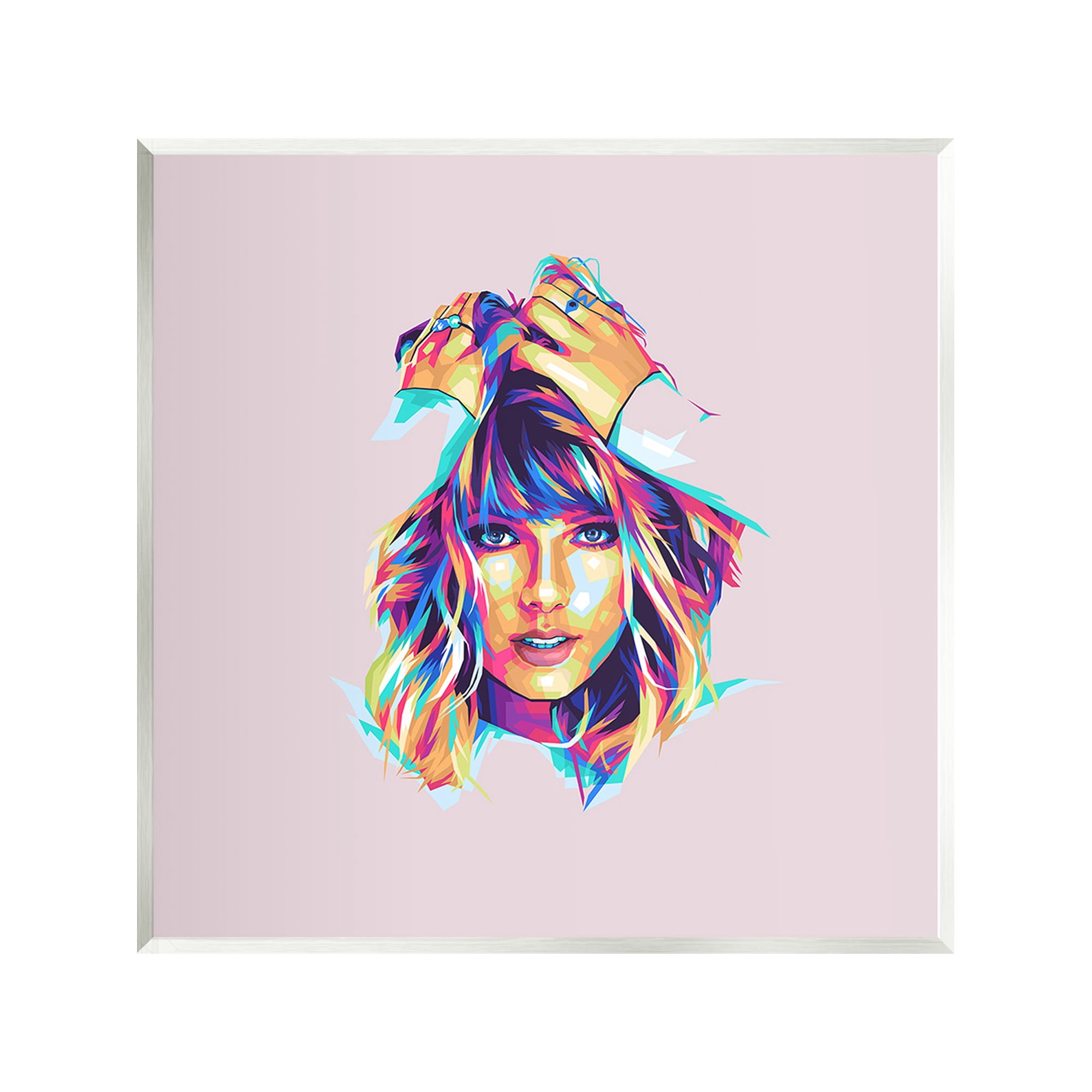 Stupell Industries Abstract Pop Star Abstract Painting Unframed Art Print Wall Art, 12 x 12