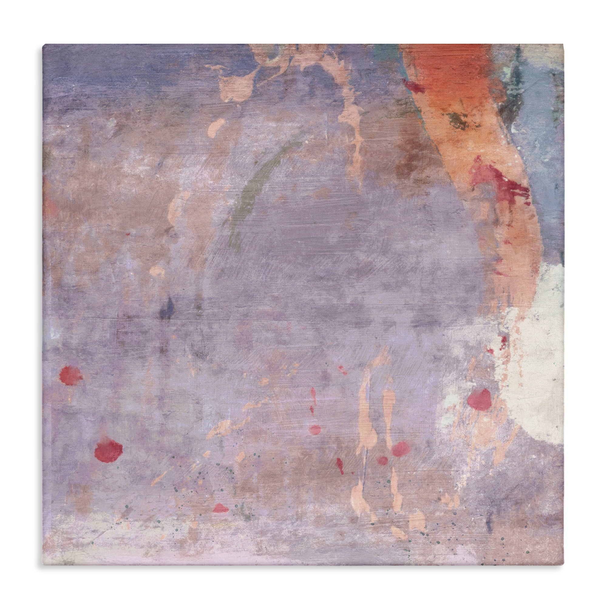 Stupell Industries Abstract Purple Ombre Abstract Painting Gallery Wrapped Canvas Art Print Wall Art, 30 x 30