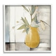 thumbnail image 1 of Stupell Industries Abstract Quaint Potted Plant Green Leaves Grey Wall, 24 x 24, Designed by Lanie Loreth, 1 of 6