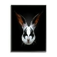thumbnail image 1 of Stupell Industries Abstract Rabbit Bunny Makeup Head Black Background Framed Wall Art, 16 x 20, Design by Robert Farkas, 1 of 5
