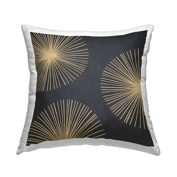 Stupell Industries Abstract Radiant Round Star Shapes Pattern Design by Emma Caroline Throw Pillow