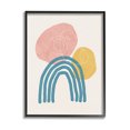 thumbnail image 1 of Stupell Industries Abstract Rainbow Round Shapes Graphic Art Black Framed Art Print Wall Art, Design by Nina Blue, 1 of 7