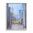 thumbnail image 1 of Stupell Industries Abstract Rainy City Reflections Tall Urban Buildings Painting Gray Framed Art Print Wall Art, Design by Allayn Stevens, 1 of 5