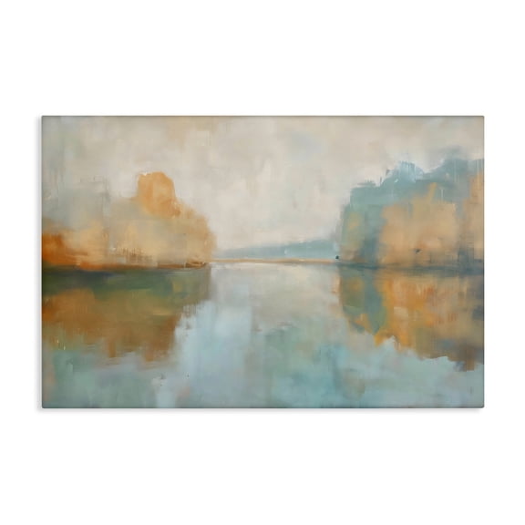 Stupell Industries Abstract Riverscape Reflection Canvas Wall Art design by LSR Creative Studio, 20 x 30