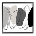 thumbnail image 1 of Stupell Industries Abstract Round Forms Outlines Graphic Art Black Framed Art Print Wall Art, Design by Ruth Fromstein, 1 of 7