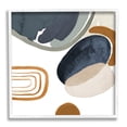 thumbnail image 1 of Stupell Industries Abstract Rounded Shapes Striped Pattern Watercolor Detail Painting White Framed Art Print Wall Art, Design by Lanie Loreth, 1 of 5