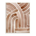 thumbnail image 1 of Stupell Industries Abstract Rounded Stripes Lines Brown Watercolor Design Painting Unframed Art Print Wall Art, Design by Grace Popp, 1 of 5