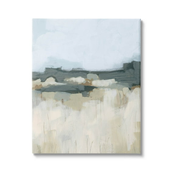 Stupell Industries Abstract Rural Field Landscape Painting Gallery Wrapped Canvas Print Wall Art, Design by June Erica Vess