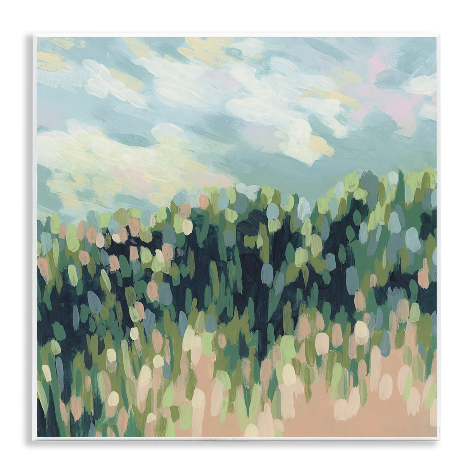 Stupell Industries Abstract Rural Plants Landscape & Nature Painting Unframed Art Print Wall Art, 12 x 12