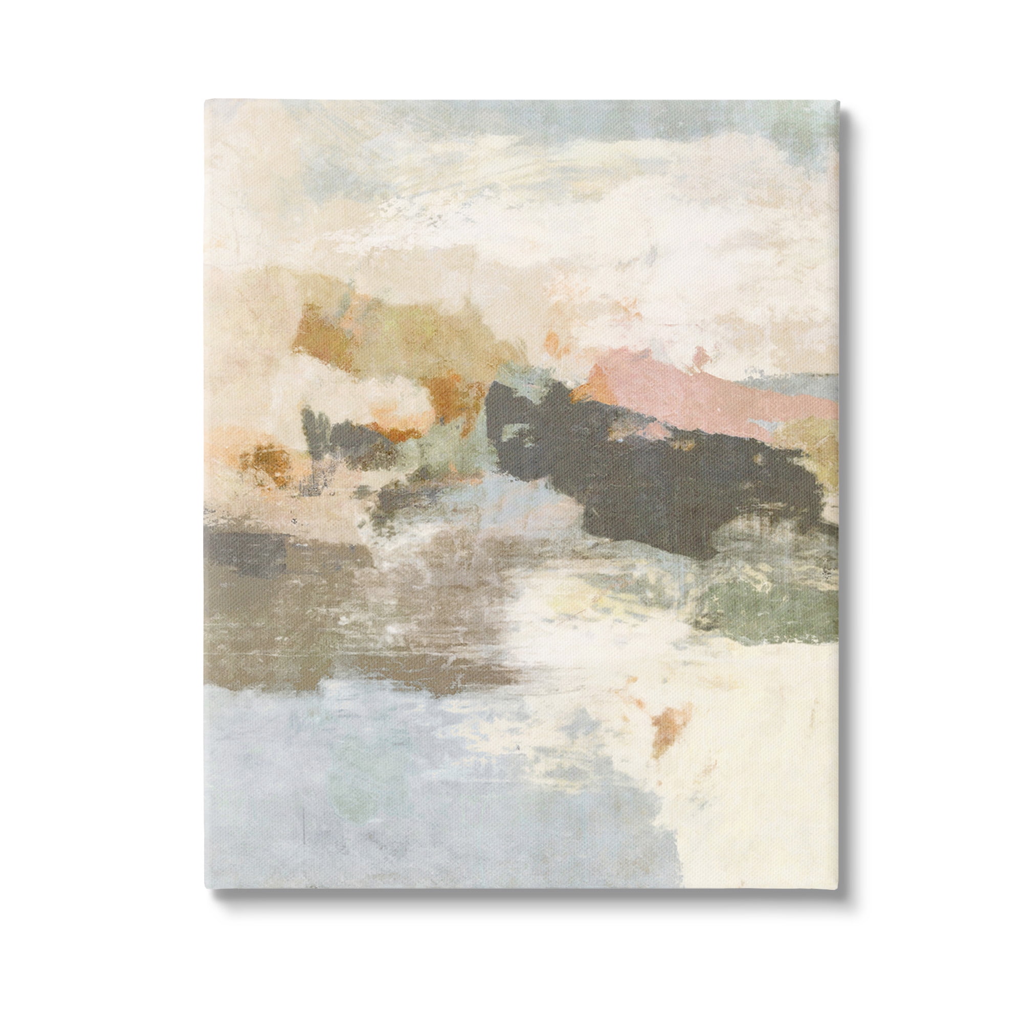 Stupell Industries Abstract Rustic Painting Abstract Painting Gallery Wrapped Canvas Art Print Wall Art, 24 x 30