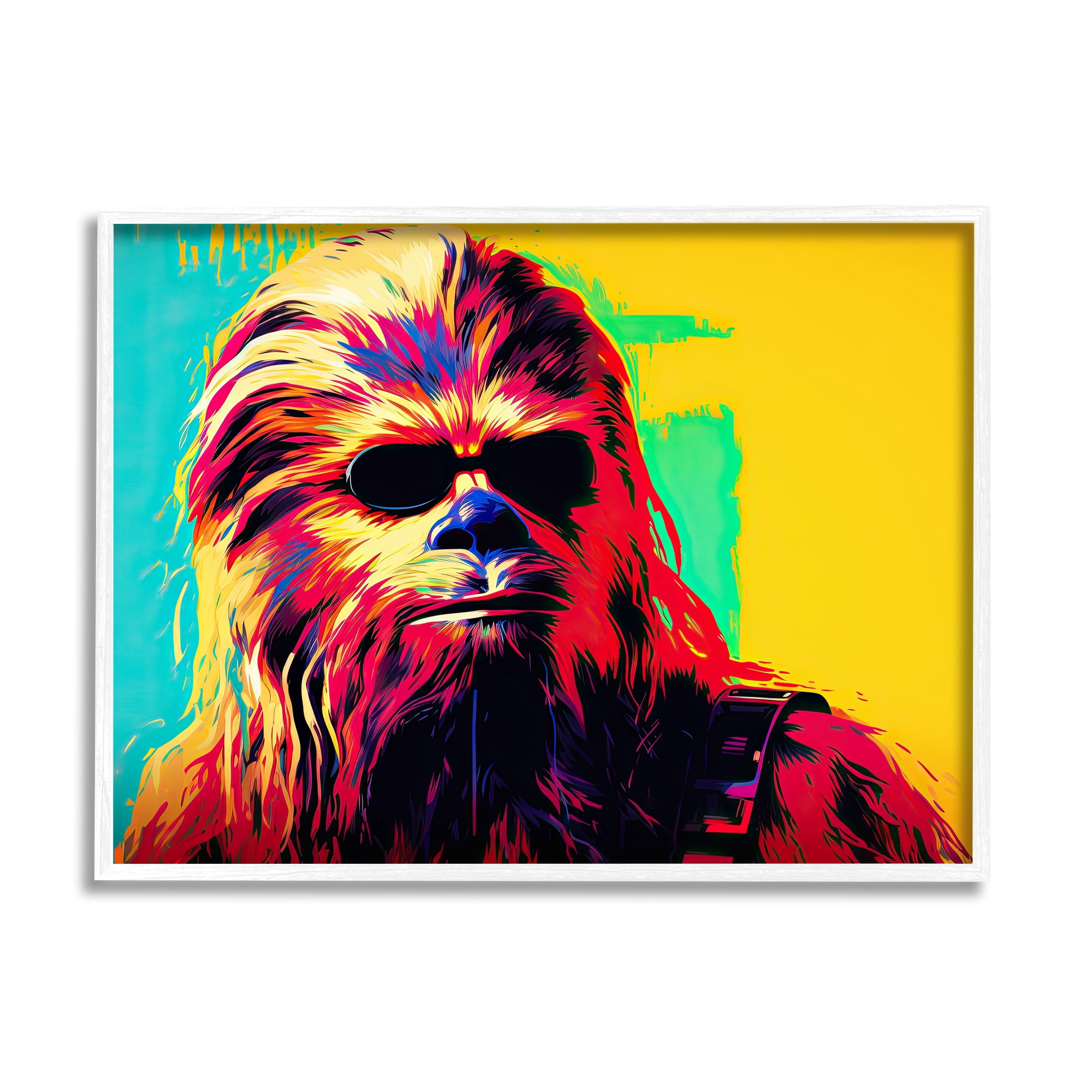 Stupell Industries Abstract Sci-Fi Creature Fairy Tales & Fantasy Painting White Framed Art Print Wall Art, 14 x 11