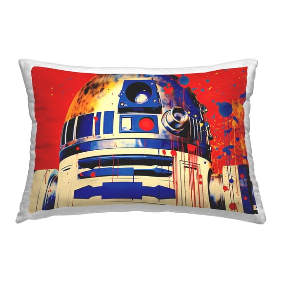 Stupell Industries Abstract Sci-Fi Robot Decorative Printed Throw Pillow, 14 x 20