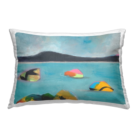 Stupell Industries Abstract Sea Buoys Decorative Printed Throw Pillow Design by Jan Weiss.