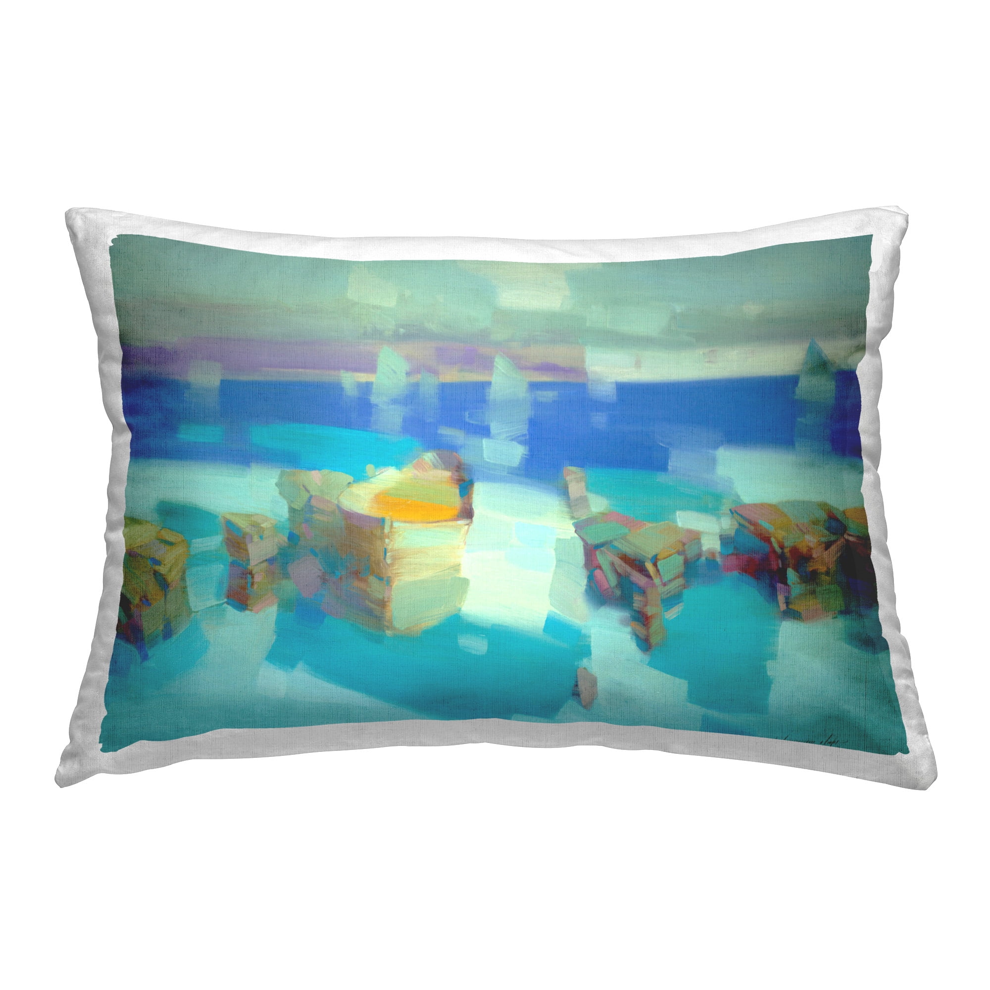 Stupell Industries Abstract Sea Stacks Decorative Printed Throw Pillow Design by Vahe Yeremyan