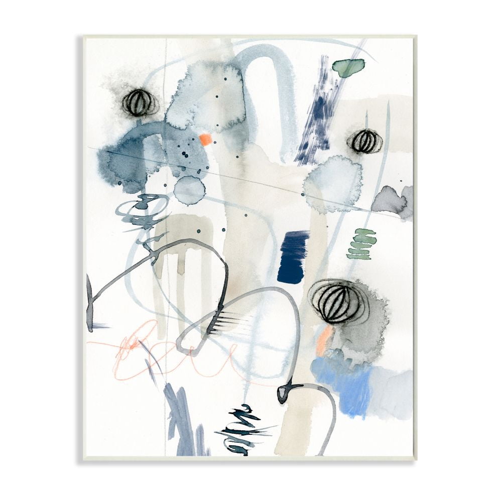 Stupell Industries Abstract Shapes and Watercolor Linework Design Designed by Victoria Barnes