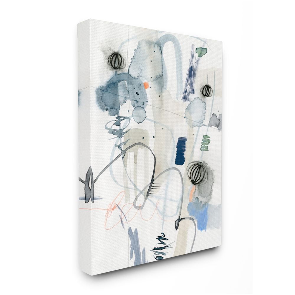 Stupell Industries Abstract Shapes and Watercolor Linework Design Designed by Victoria Barnes