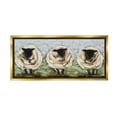 thumbnail image 1 of Stupell Industries Abstract Sheep Trio Animals & Insects Painting Gold Floater Framed Canvas Art Print Wall Art, 31 x 14, 1 of 10