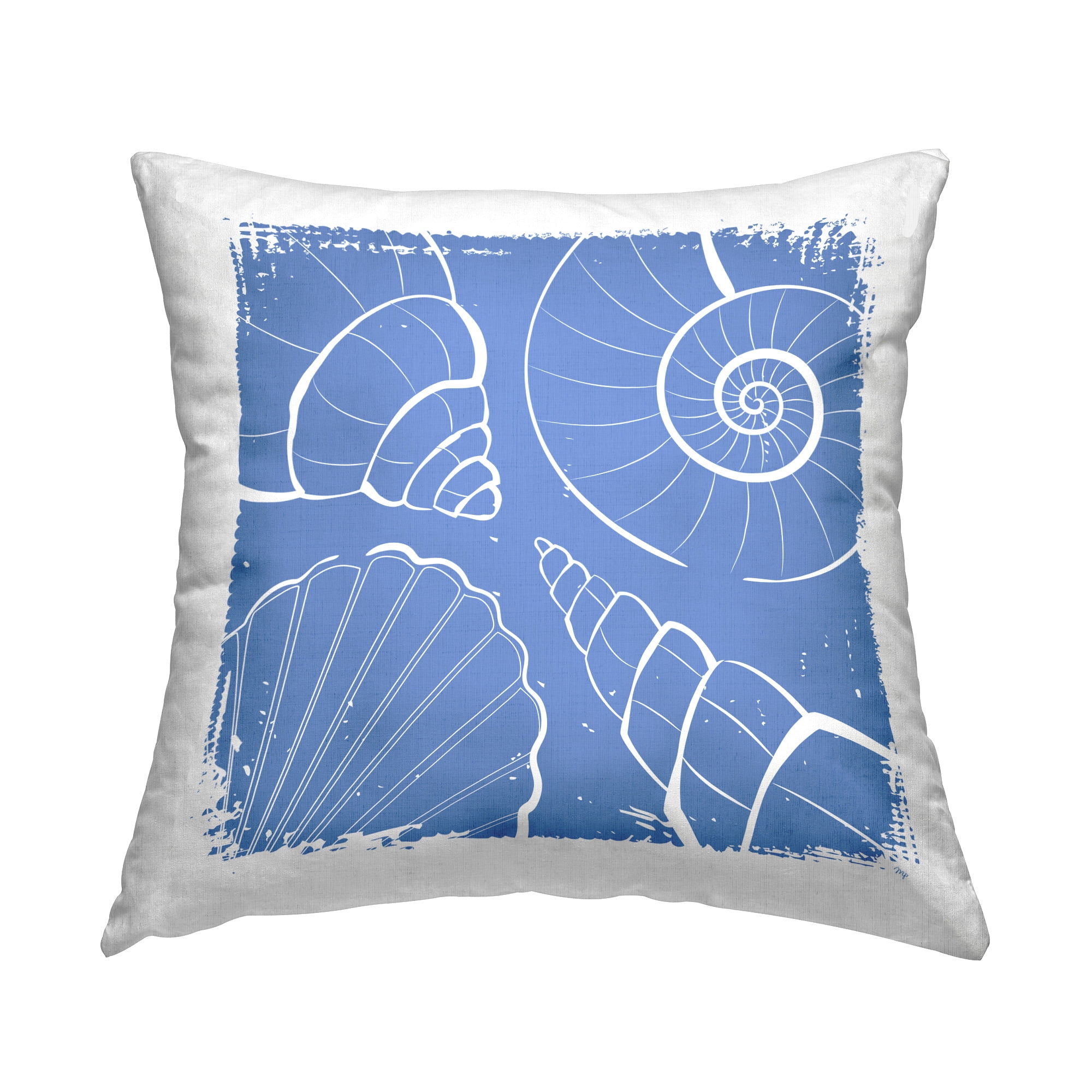Stupell Industries Abstract Shell Shapes Decorative Printed Throw Pillow Design by Martina Pavlova