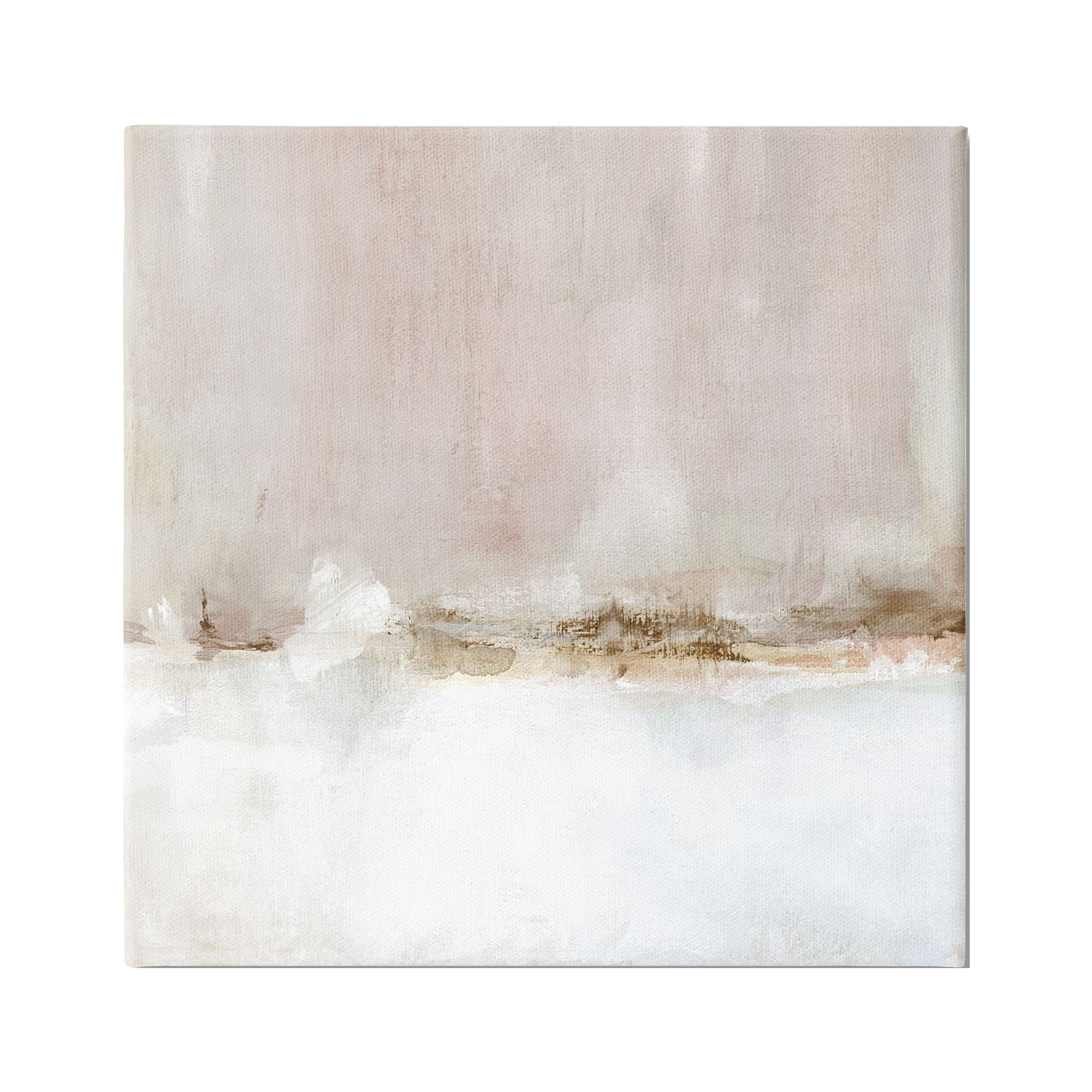 Stupell Industries Abstract Snowy Landscape Abstract Painting Gallery Wrapped Canvas Art Print Wall Art, 36 x 36