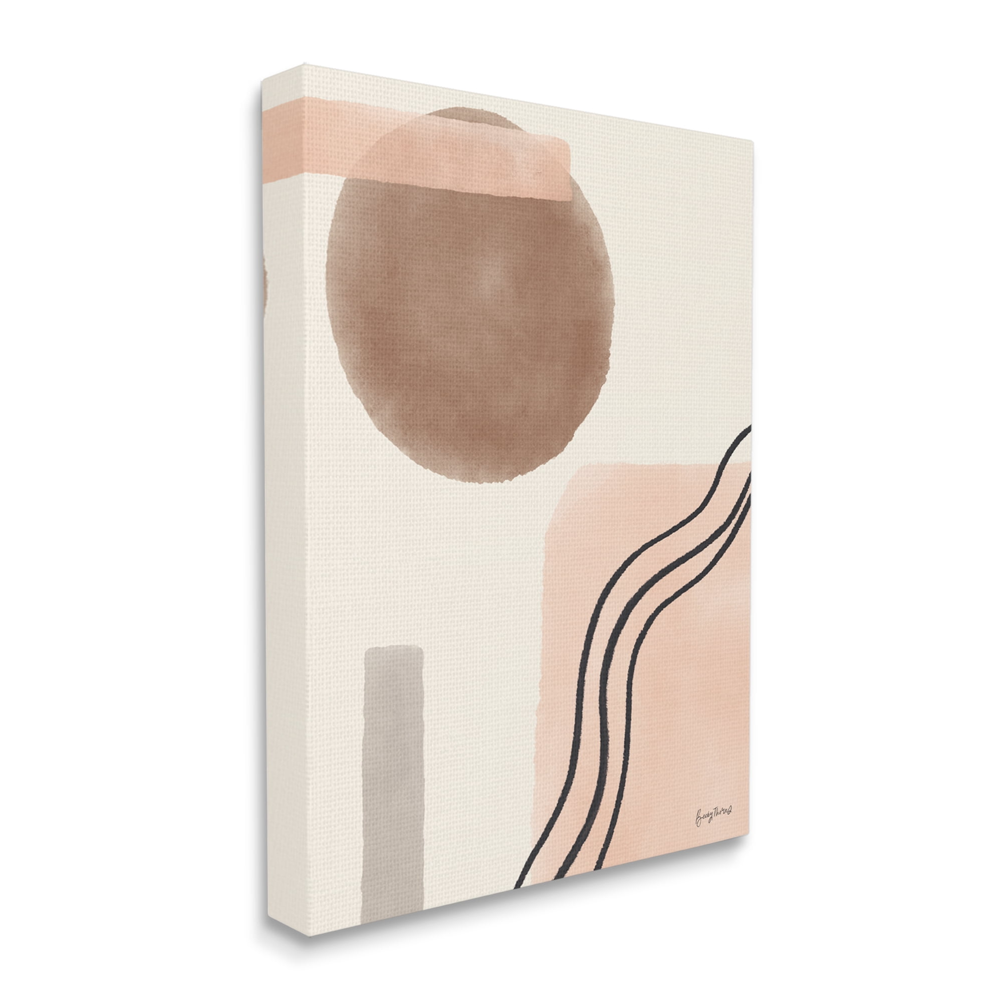Stupell Industries Abstract Southwestern Landscape Interpretation Geometric Shapes, 24 x 30, Design by Becky Thorns