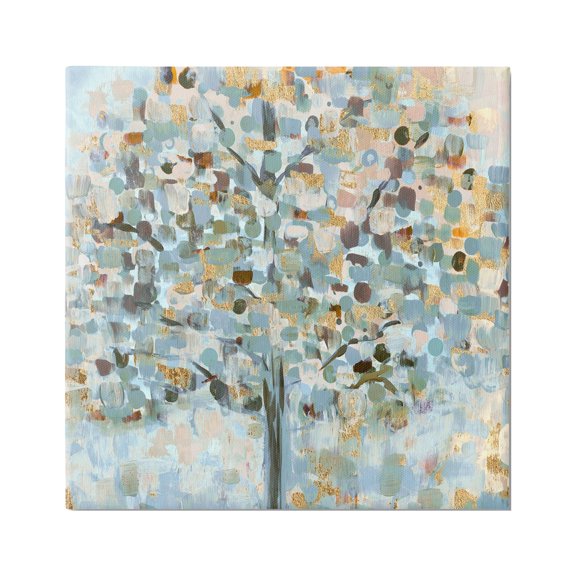 Stupell Industries Abstract Speckled Tree Leaves Nature Painting Glam Detail Painting Gallery Wrapped Canvas Print Wall Art, Design by Susan Jill