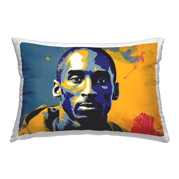 Stupell Industries Abstract Splatter Athlete Decorative Printed Throw Pillow, 14 x 20