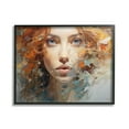 thumbnail image 1 of Stupell Industries Abstract Splatter Portrait Abstract Painting Black Framed Art Print Wall Art, 20 x 16, 1 of 9