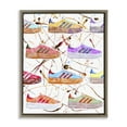 thumbnail image 1 of Stupell Industries Art Deco Abstract Splatter Sneakers Brown Floating Frame Canvas Art, 25 x 31, by Ziwei Li, 1 of 8