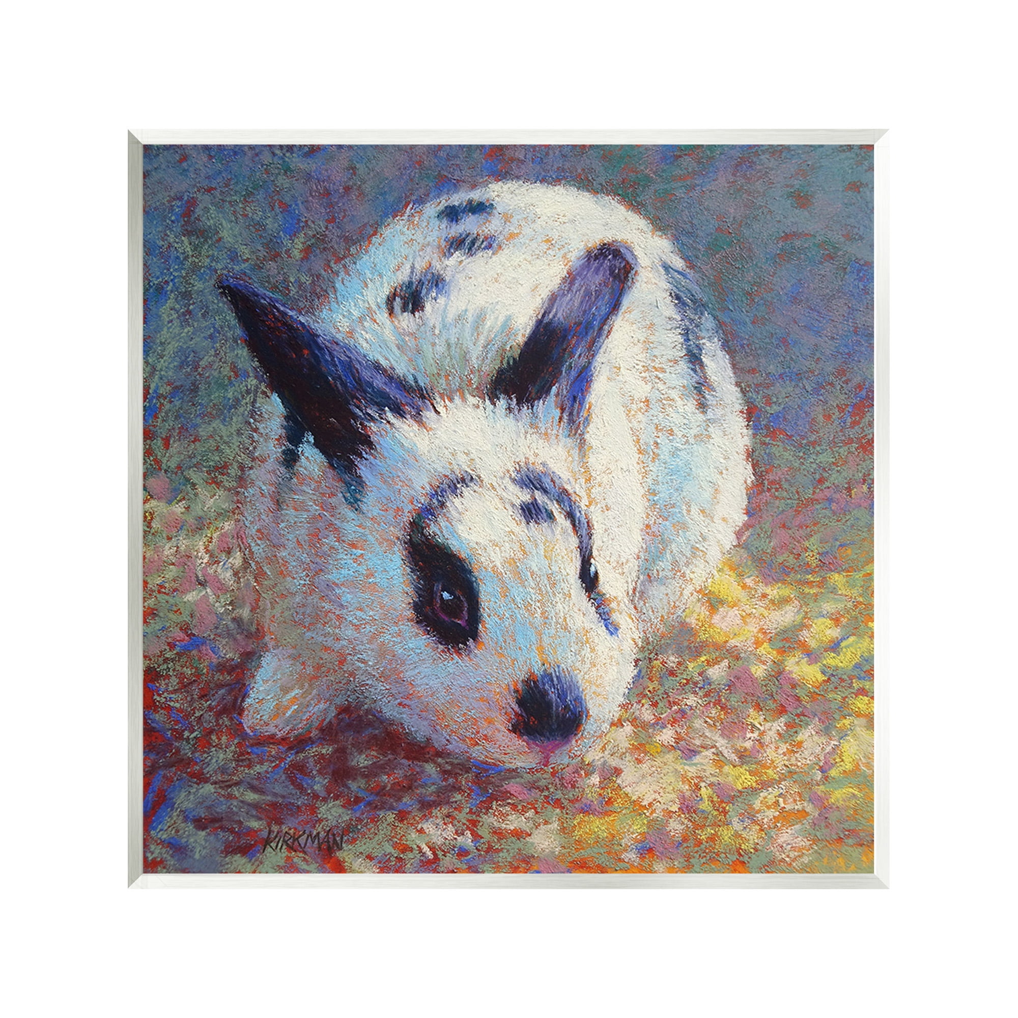 Stupell Industries Abstract Spotted Rabbit Animals & Insects Painting Unframed Art Print Wall Art, 12 x 12