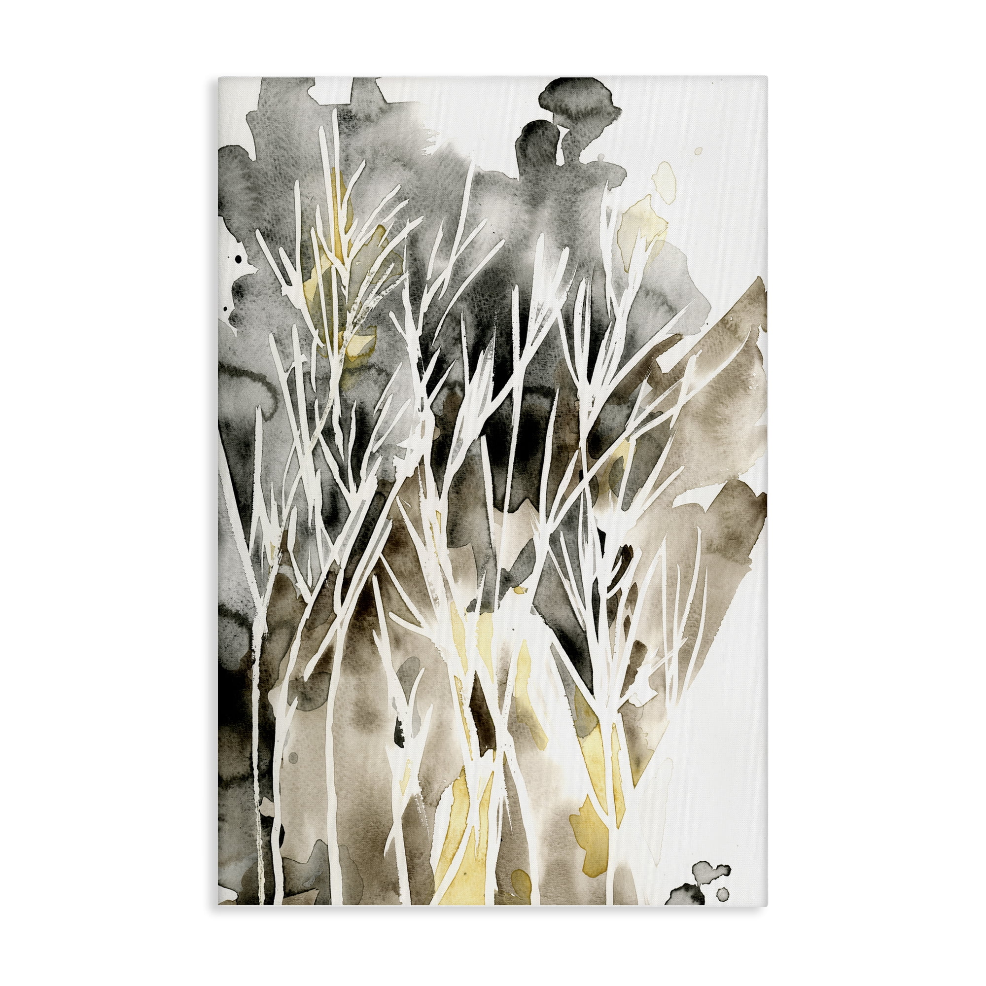 Stupell Industries Abstract Sprigs Watercolor Plants & Flowers Painting Wrapped Canvas Art Print Wall Art, 16 x 24