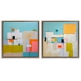 thumbnail image 1 of Stupell Industries Abstract Square Block Apartment Buildings & Architecture Painting Brown Floater Framed Canvas Art Print Wall Art, 25 x 25, Set of 2, 1 of 10