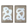 thumbnail image 1 of Stupell Industries Abstract Squiggle Line Abstract Painting Brown Floater Framed Canvas Art Print Wall Art, 21 x 31, Set of 2, 1 of 2