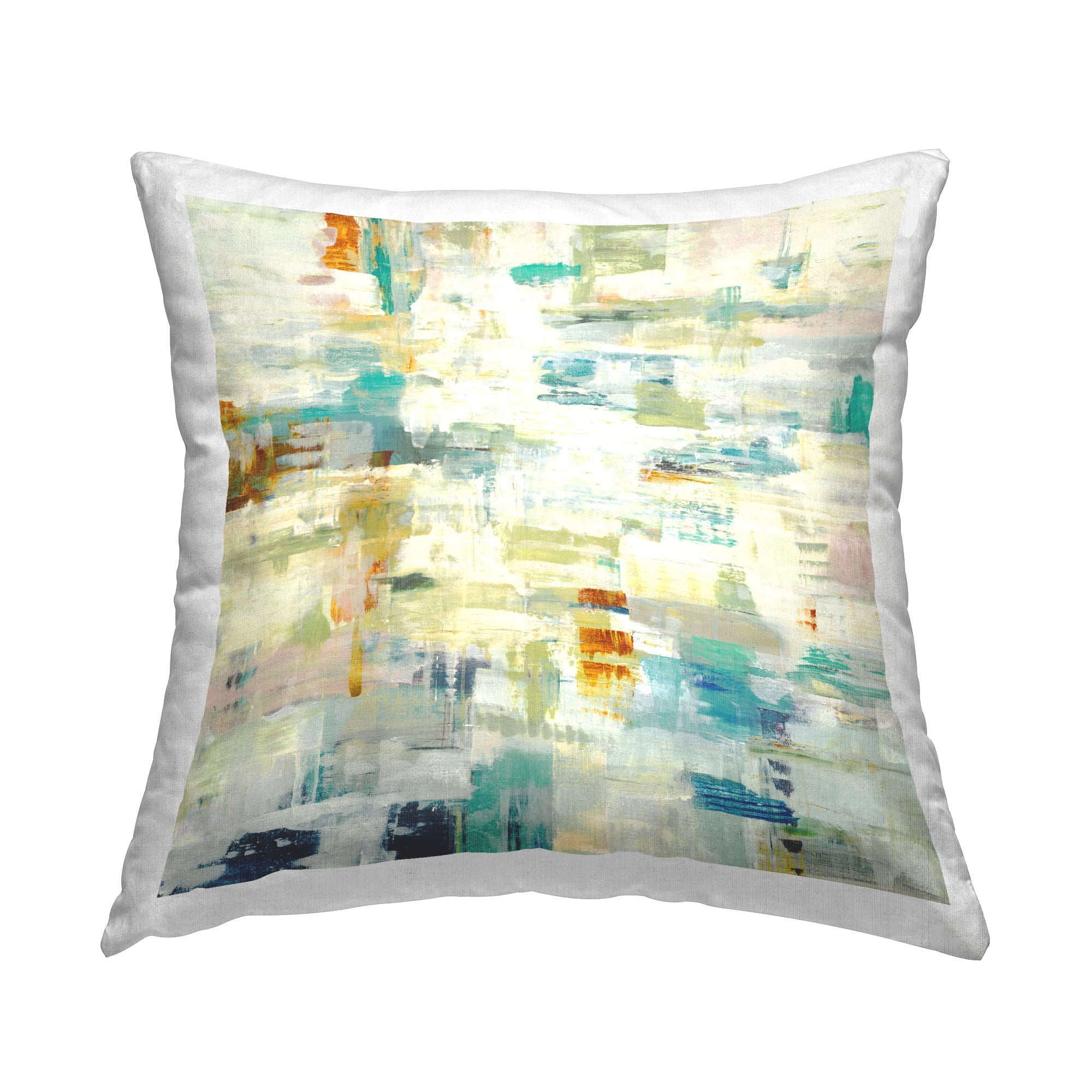 Stupell Industries Abstract Static Pattern Square Decorative Printed Throw Pillow, 18 x 18
