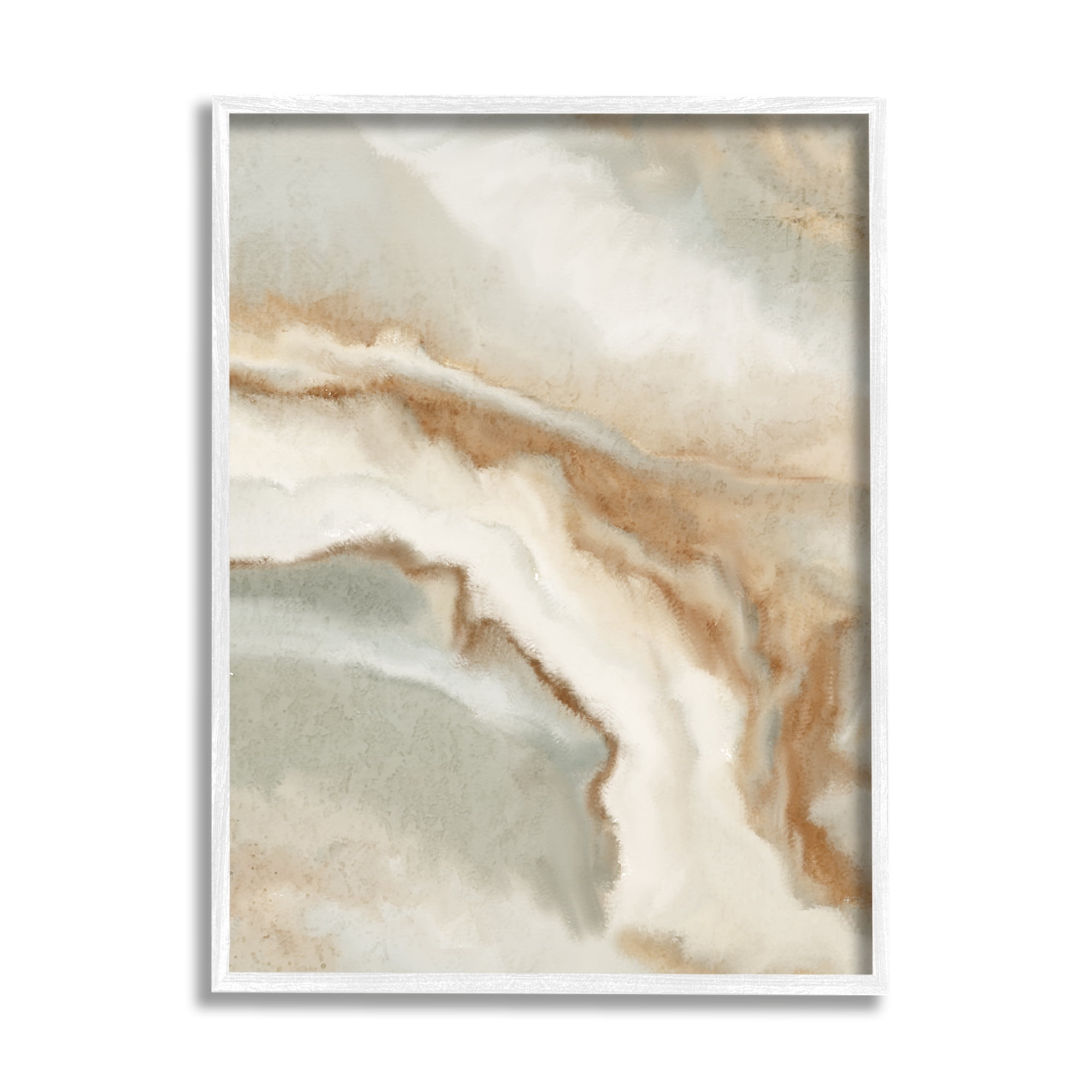 Stupell Industries Abstract Stream Water Design Brown Beige Gray, 24 x 30, Designed by Kim Allen