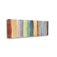 thumbnail image 1 of Stupell Industries Abstract Stripe Pattern Brush Strokes Blue Yellow Pink,13 x 30,Designed by Randy Hibberd, 1 of 5