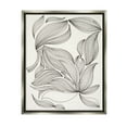 thumbnail image 1 of Stupell Industries Abstract Striped Floral Petals Graphic Art Luster Gray Floating Framed Canvas Print Wall Art, Design by Regina Moore, 1 of 6