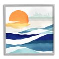 thumbnail image 1 of Stupell Industries Abstract Sun & Waves Landscape Painting Gray Framed Art Print Wall Art, 24 x 24, 1 of 9
