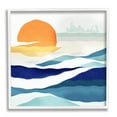 thumbnail image 1 of Stupell Industries Abstract Sun & Waves Landscape Painting White Framed Art Print Wall Art, 12 x 12, 1 of 9