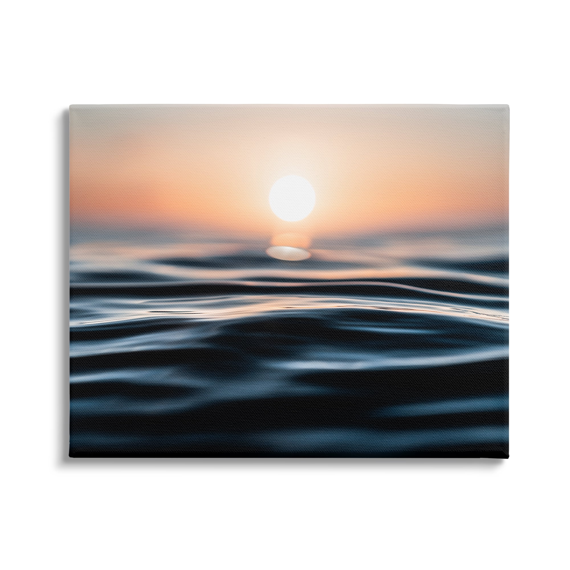 Stupell Industries Abstract Sunlit Ripples Landscape Painting Gallery Wrapped Canvas Art Print Wall Art, 48 x 36