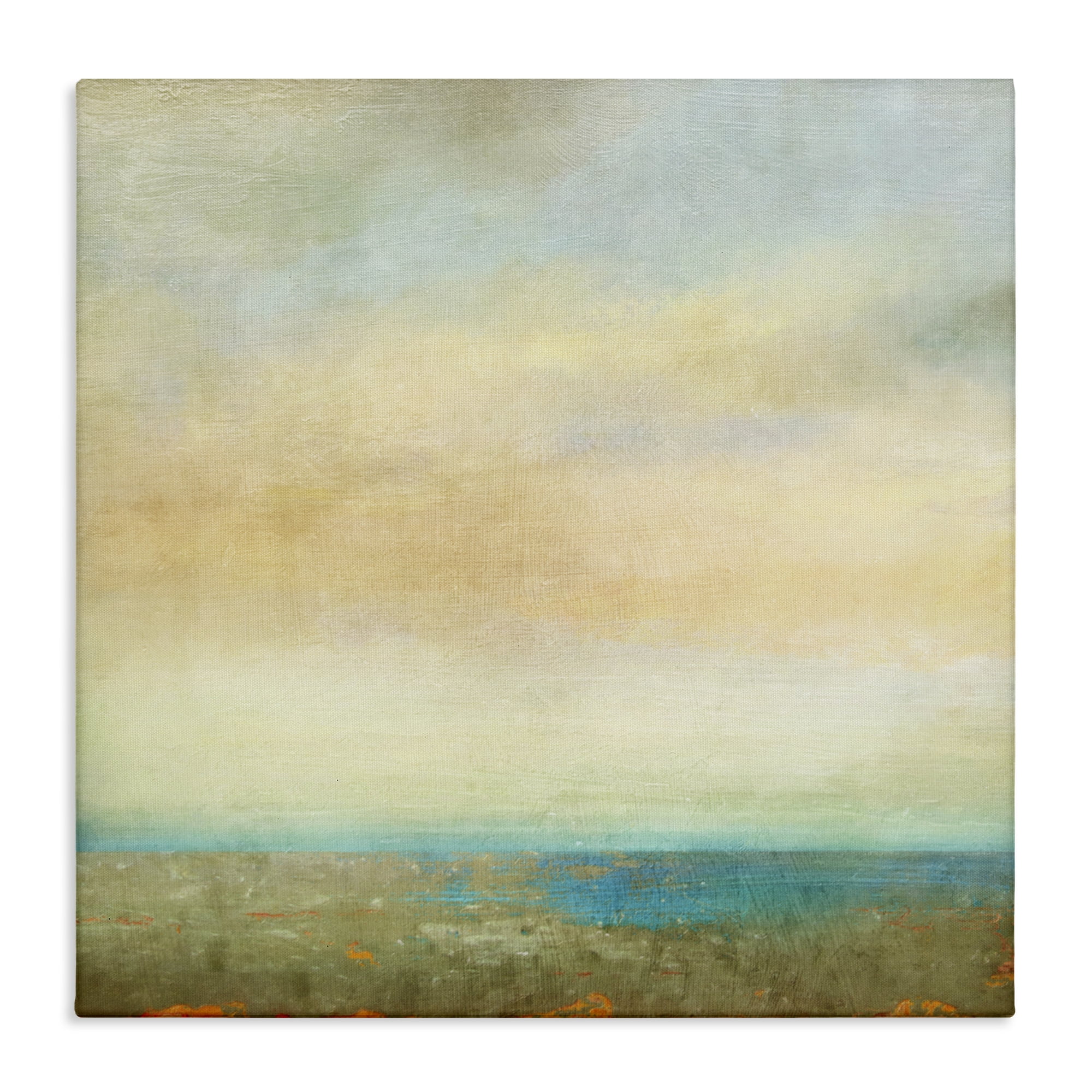 Stupell Industries Abstract Sunlit landscape Landscape Painting Gallery Wrapped Canvas Art Print Wall Art, 36 x 36