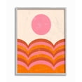 thumbnail image 1 of Stupell Industries Abstract Sunset Arched Landscape Pink Red Orange Framed Wall Art Design by Daphne Polselli, 11" x 14", Gray Framed, 1 of 5