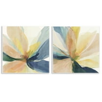 Stupell Industries Abstract Sunshine Florals 2 Piece Wall Plaque Art Set design by Irena Orlov, 12 x 12