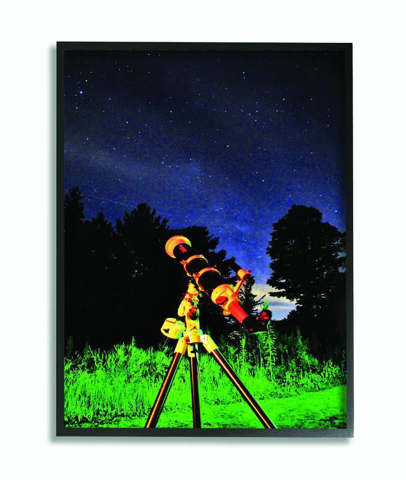 Stupell Industries Abstract Telescope Night Sky Photograph Framed Wall Art by Joseph Elliott